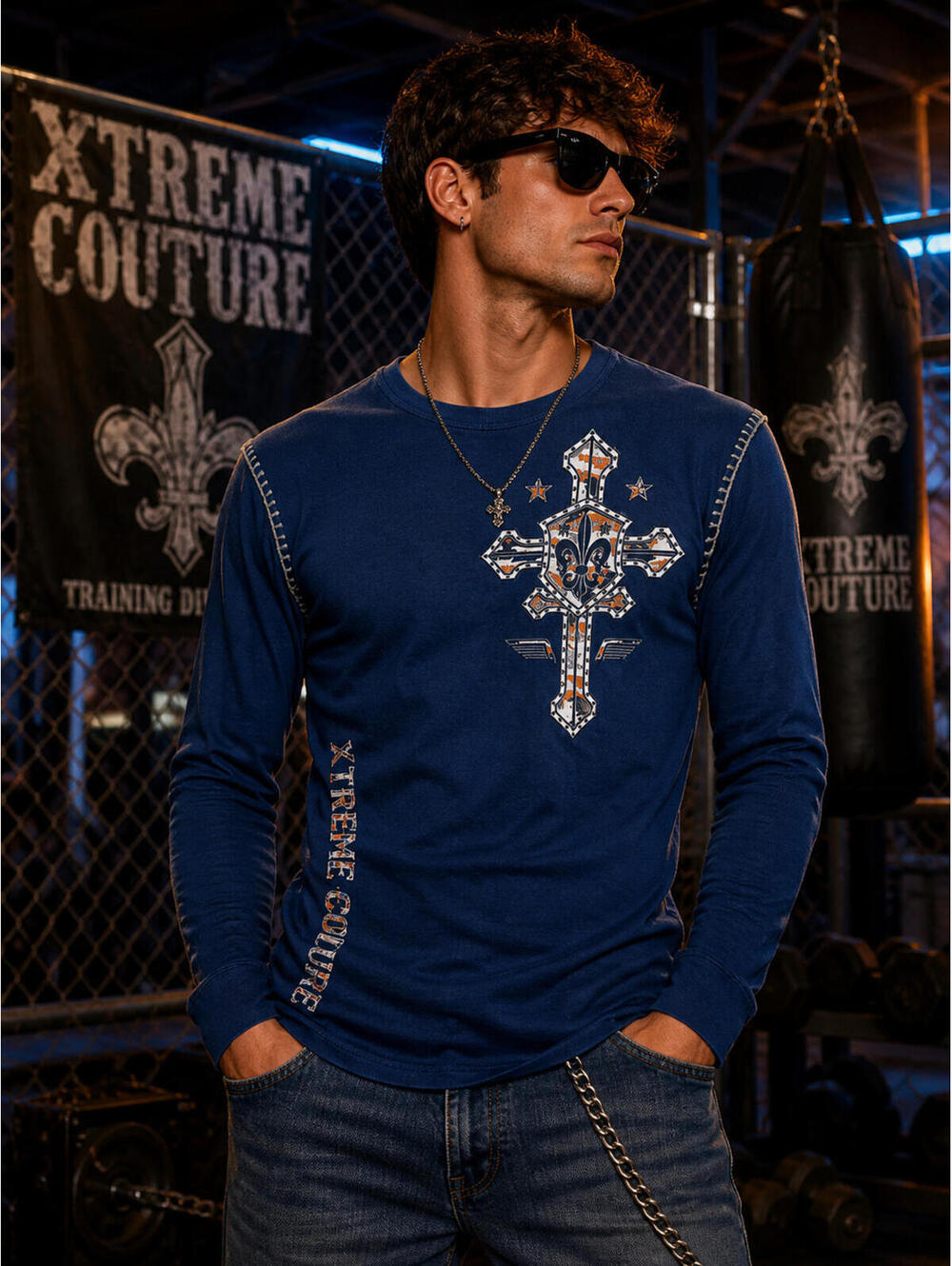 Xtreme Couture Long Sleeve Thermal Shirt XXL Y2K MMA